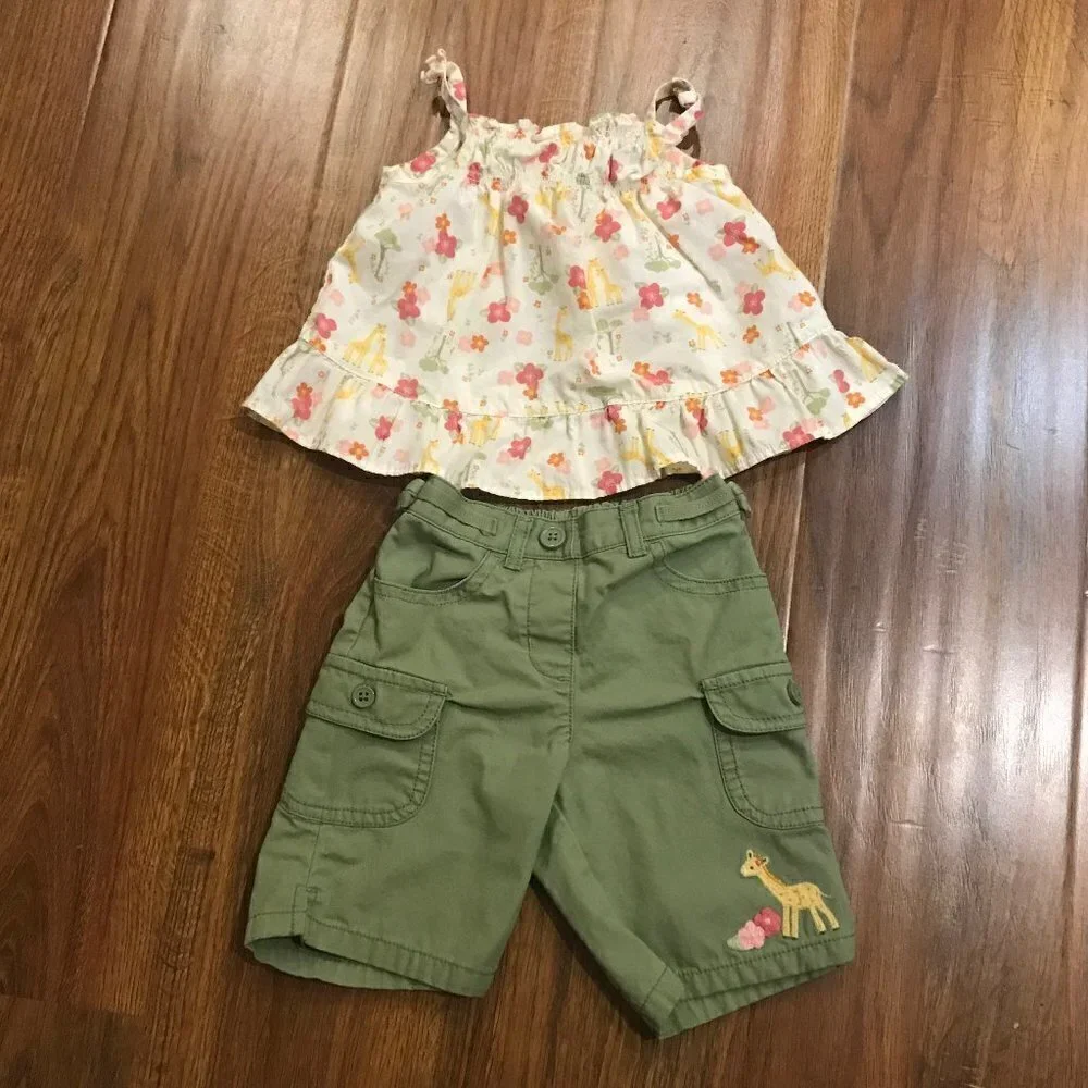 Gymboree Giraffe 2pc Outfit